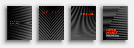 Minimal covers set. Future geometric design. Vector template brochures, flyers, presentations, leaflet, magazine a4 sizeのイラスト素材