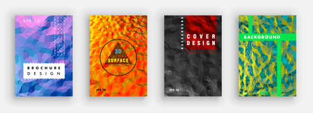 Artistic cover design. Creative colors backgrounds. Trendy design.のイラスト素材