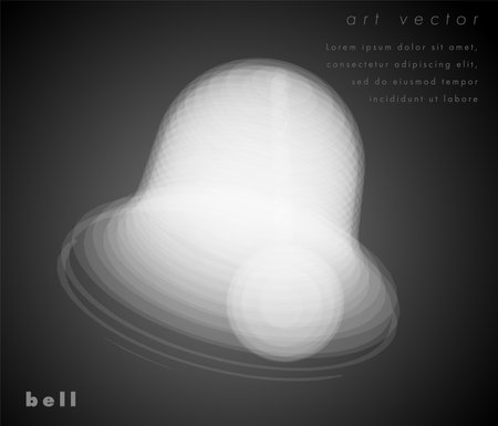 Vector image bell. Notification icon. Alarm concept illustrationのイラスト素材