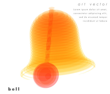 Vector image bell. Notification icon. Alarm concept illustrationのイラスト素材
