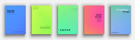 Minimal covers design. Abstract texture. Wave geometric pattern.  vector.のイラスト素材
