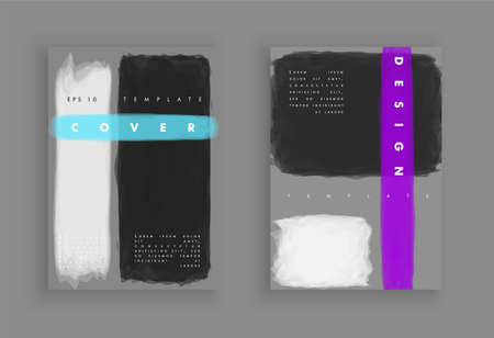 Minimalistic art. Cover design. Abstract painting style. Colorful background geometric patterns. Vector template brochures, flyers, presentations, leaflet, magazine a4 size. Eps 10 vectorのイラスト素材