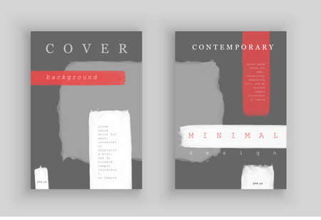 Minimalistic art. Cover design. Abstract painting style. Colorful background geometric patterns. Vector template brochures, flyers, presentations, leaflet, magazine a4 size. Eps 10 vectorのイラスト素材
