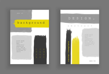 Minimalistic art. Cover design. Abstract painting style. Colorful background geometric patterns. Vector template brochures, flyers, presentations, leaflet, magazine a4 size. Eps 10 vectorのイラスト素材