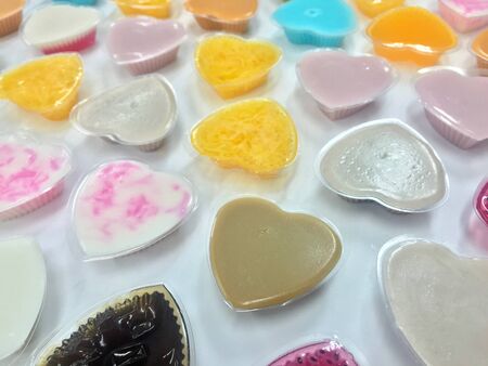 Closeup of jelly Thai dessertの写真素材