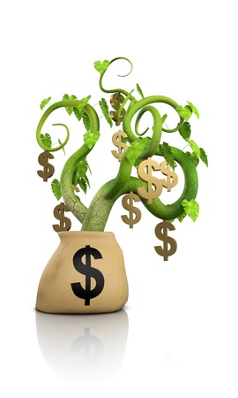 Isolate Investment and Profit Conceptの写真素材