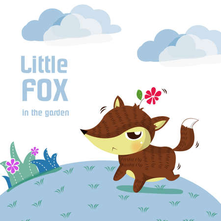 little fox lovelyのイラスト素材