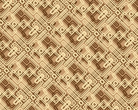 Seamless retro pattern in editable formatの写真素材