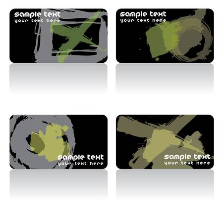 Business cards design in editable vector formatのイラスト素材