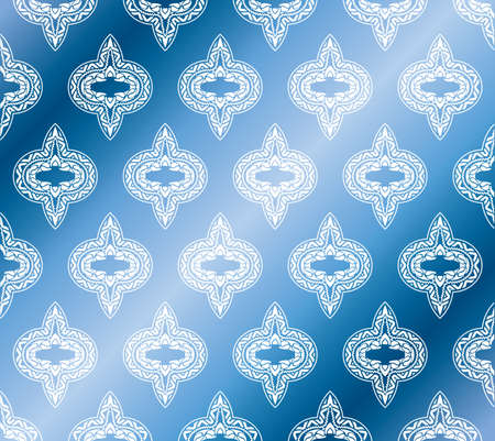 Abstract floral pattern in editable vector formatのイラスト素材