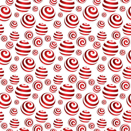 3d balls pattern in editable vector formatのイラスト素材