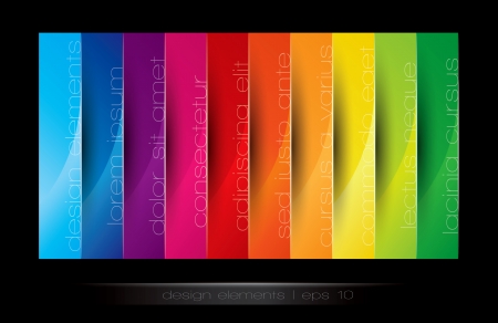 Vertical design element in editable vector formatのイラスト素材