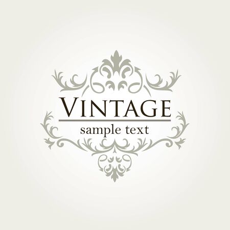 Royal vintage design in editable vector formatのイラスト素材