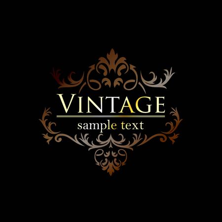 Royal vintage design in editable formatのイラスト素材