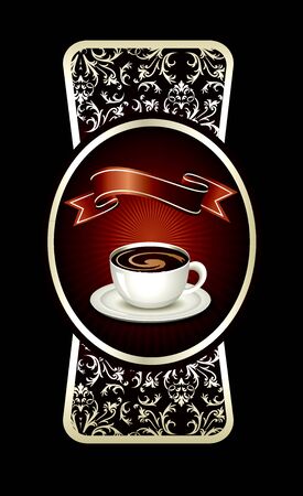 Concept of coffee package design のイラスト素材