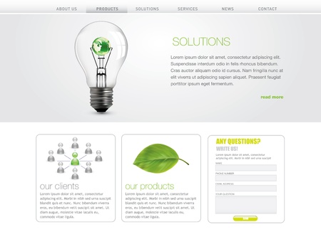 Professional website templateのイラスト素材