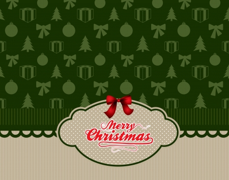 Retro Christmas cover in editable vector formatのイラスト素材