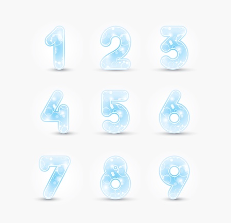 Colored numbers design のイラスト素材