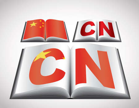 National Flag concept of China  Editable format のイラスト素材