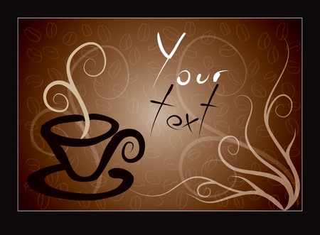 Concept of coffee package design in editable vector formatのイラスト素材