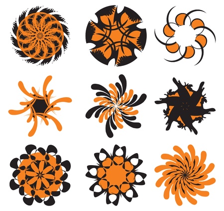 Abstract sun concepts in editable vector formatのイラスト素材