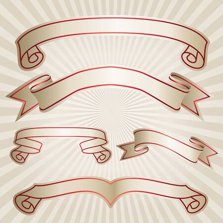 New ribbon setのイラスト素材