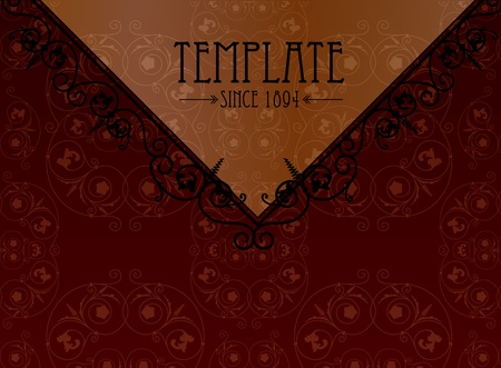 Royal vintage cover in editable vector formatのイラスト素材