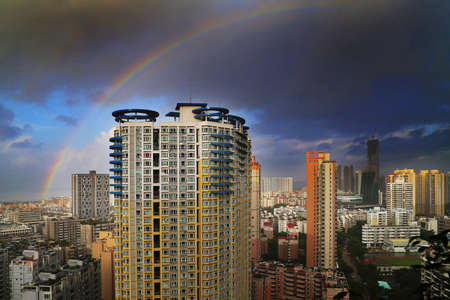 Shenzhen town landscapeのeditorial素材