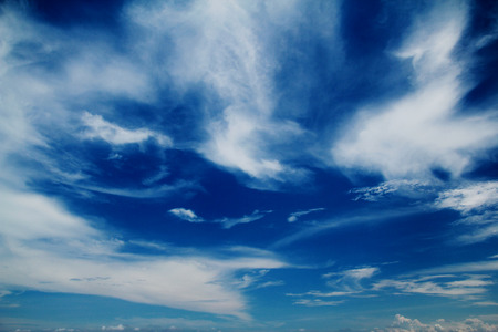 blue clear skyの写真素材