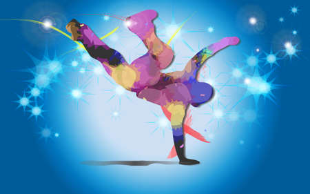 Dancer Hip Hopのイラスト素材