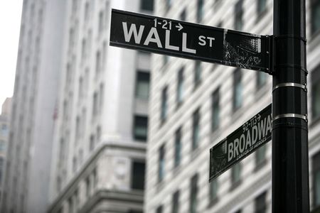 wall streetの写真素材
