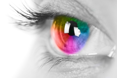 Colorful eyeの写真素材