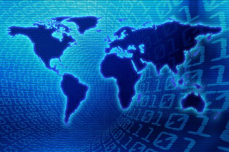 Binary world の写真素材