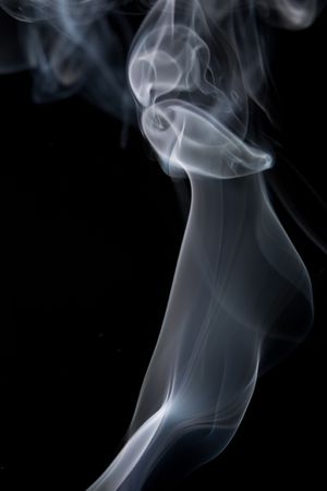 smoke on blackの写真素材