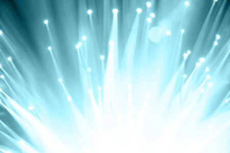 Fiber optics background with lots of light spotsの写真素材