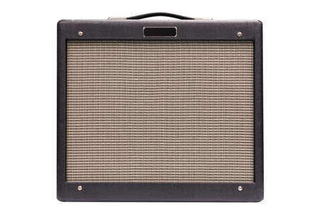 electric guitar amplifier white backgroundの写真素材