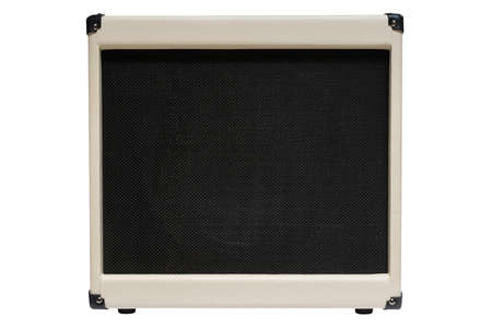 electric guitar amplifier white backgroundの写真素材