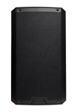 PA system loudspeaker white backgroundの写真素材