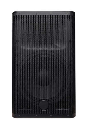 PA system loudspeaker white backgroundの写真素材