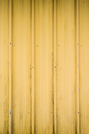 yellow metal sheet textureの写真素材