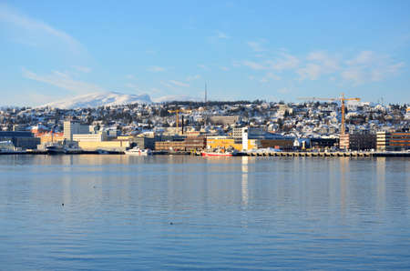 tromsoe city islandのeditorial素材