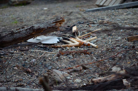 metal and iron scrapの写真素材