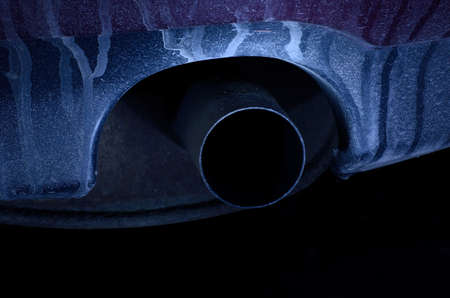car exhaust tailpipeの写真素材