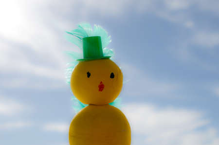 yellow homemade easter chicken