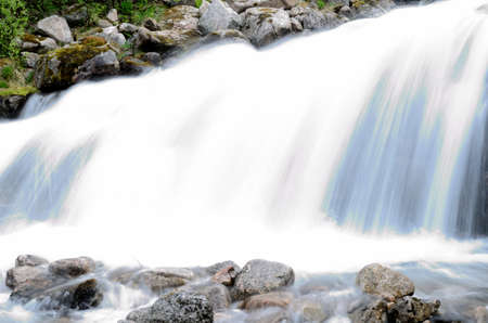 beautiful fresh water waterfallの写真素材