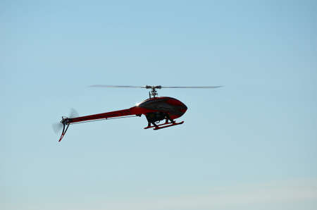 remote control helicopter in flightのeditorial素材