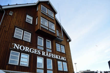 norsk rÃ¥fisklag building in tromsoe on february 20th 2016のeditorial素材
