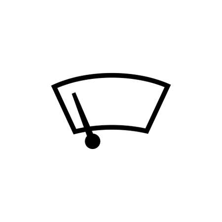 Car Windscreen Wiper vector icon. Simple flat symbol on white backgroundのイラスト素材