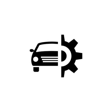 Car Service vector icon. Simple flat symbol on white backgroundのイラスト素材