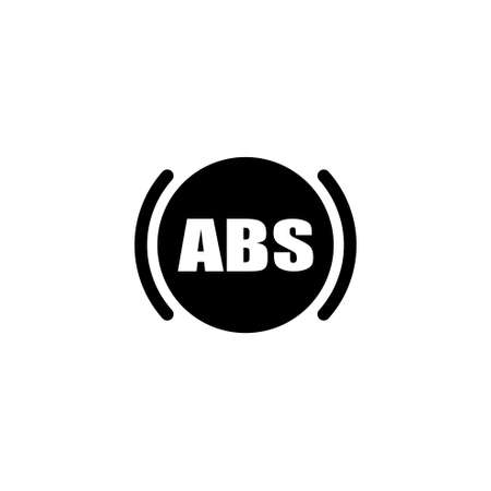 ABS. Flat Vector Icon. Simple black symbol on white backgroundのイラスト素材